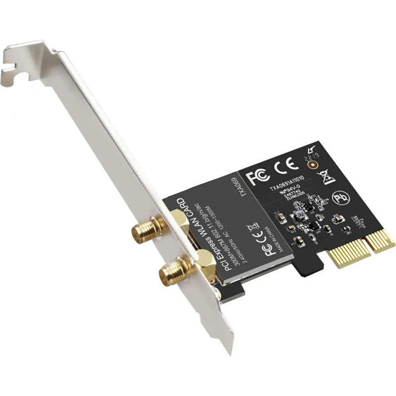 Wi Fi Беспроводной адаптер карты 1300 Мбит/с Dual Band 5.GHz/ 2 4 ГГц PCI Express сетевой для