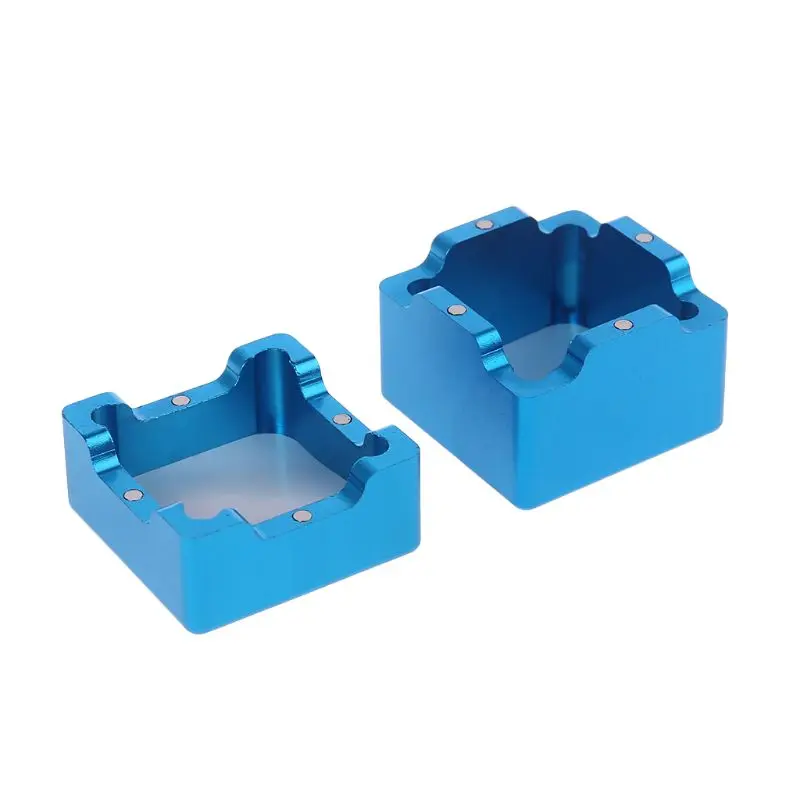 

Pocket Billiard Cue Chalk Holder Aluminum Portable Mini Cue Tips Chalk Pool Chalks Carrier Case Box