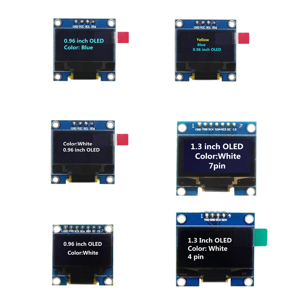 Светодиодный модуль O 1 3 дюйма белый цвет 128X64 светодиодный жк дисплей IIC I2C SPI