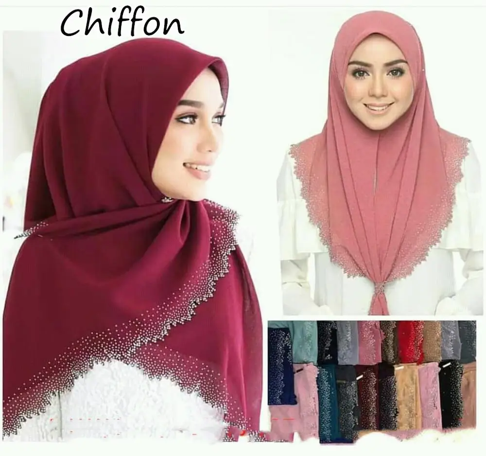 

S9 10 шт., высококачественный шифоновый хиджаб шарф платок с лазерной отделкой, женский шарф/шарфы 180*75 см, можно выбрать цвета