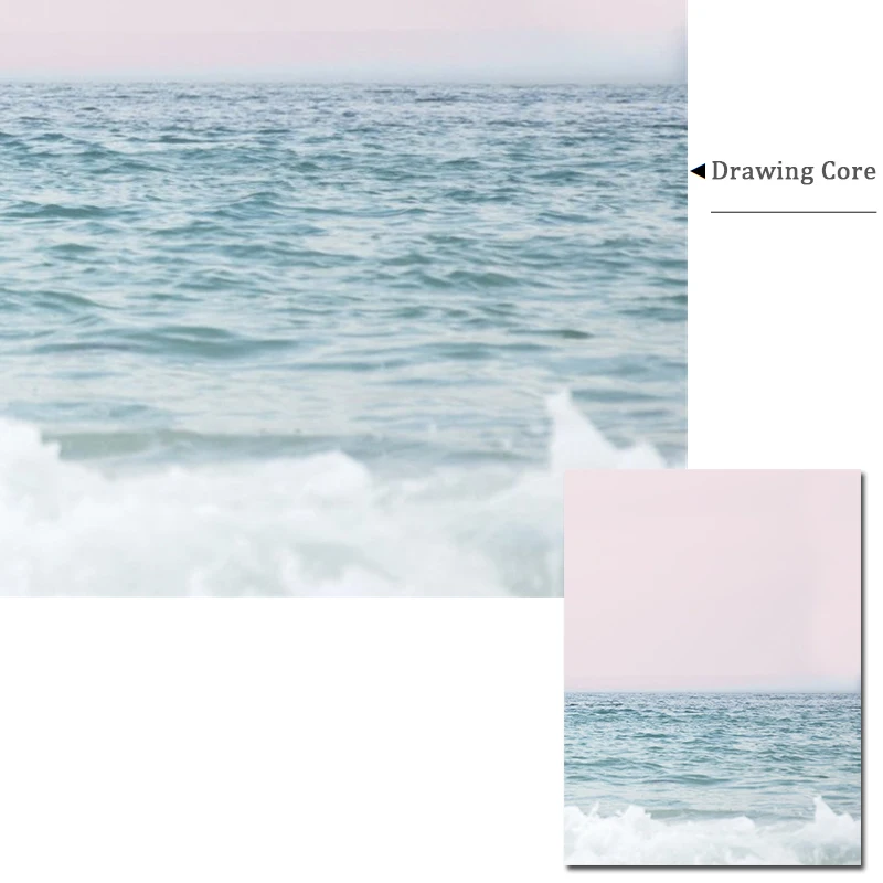 Плакат на холсте с изображением пляжа моря воды скандинавских пейзажей | Дом и