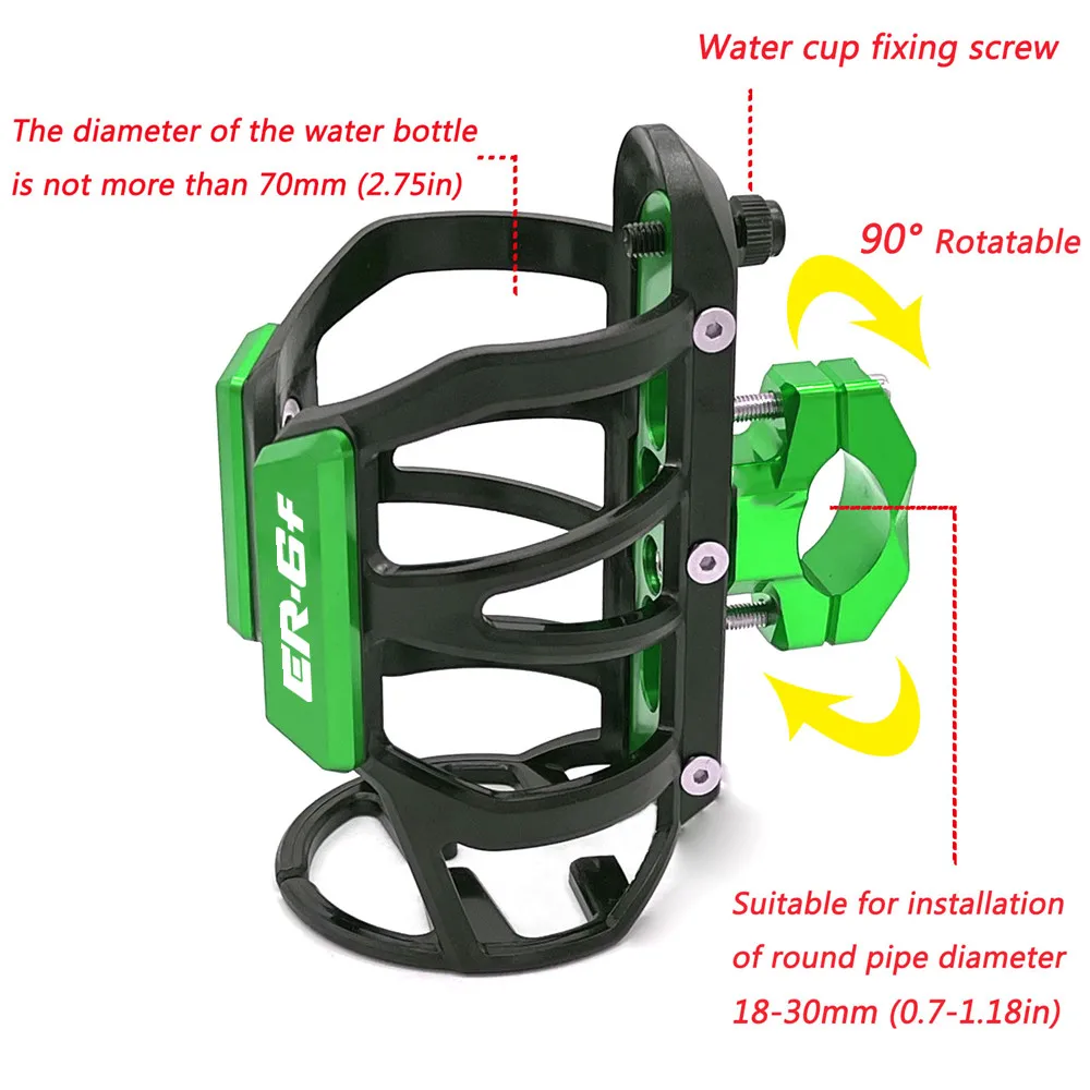 

Для KAWASAKI ER6F ER6N ER 6N 6F ER-6N 2006-2021 аксессуары для мотоциклов бутылка для воды и напитков держатель для чашки