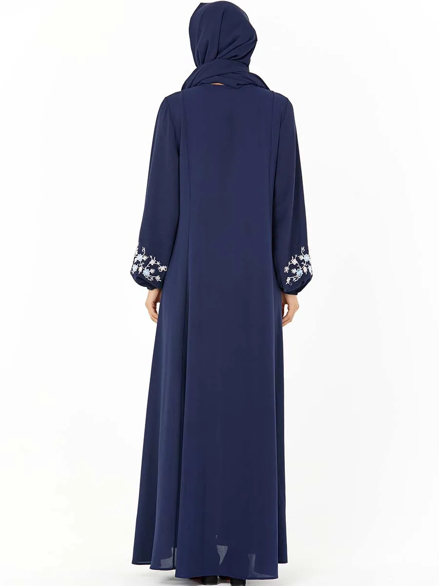 BNSQ женское мусульманское платье одежда женщин мусульманских стран Jilbab вышивка, Макси-платье плюс размер Турция Кафтан марокканский индонезийский пакистанский