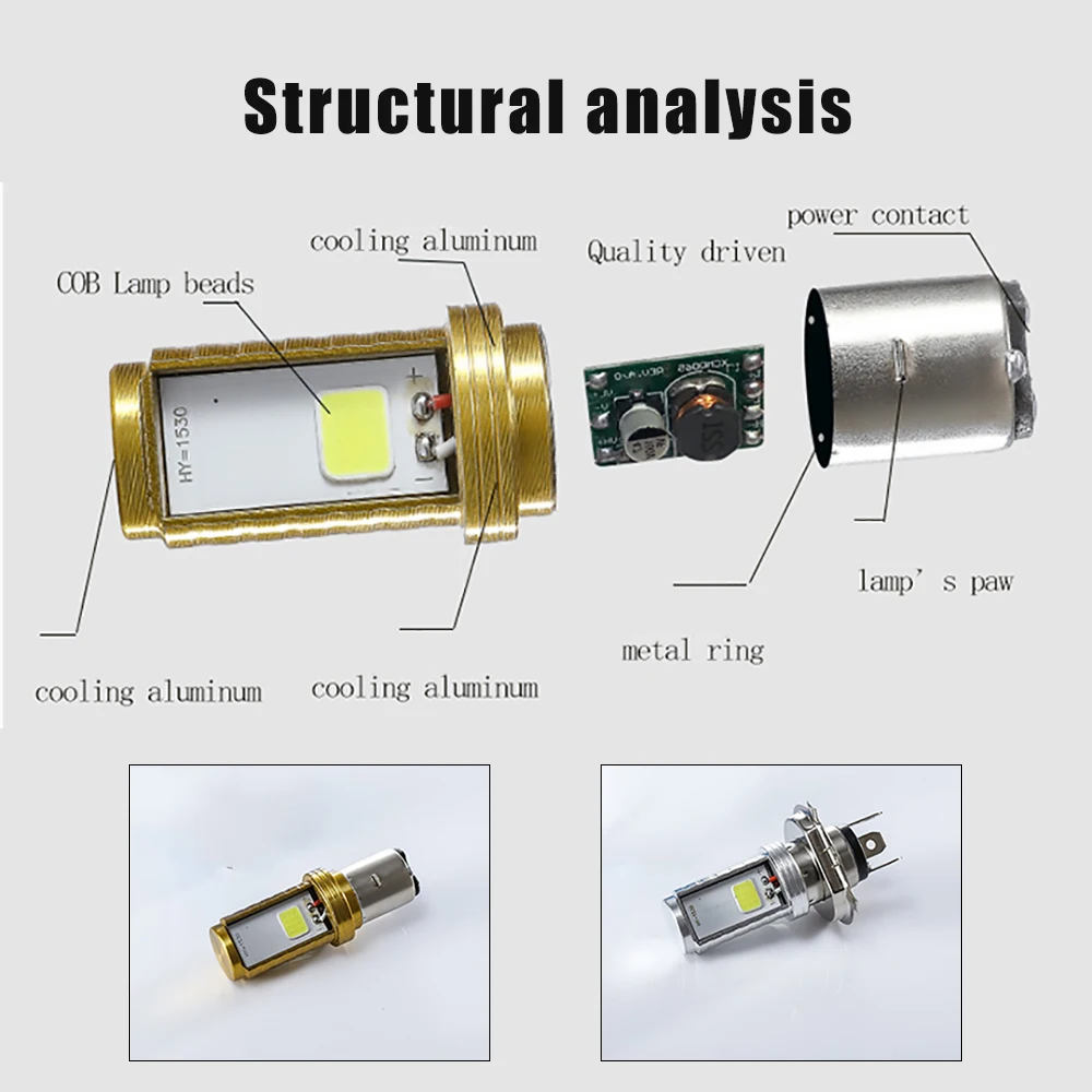 2 шт. H4 BA20D светодиодные лампы для фар мотоцикла аксессуары мотоциклов