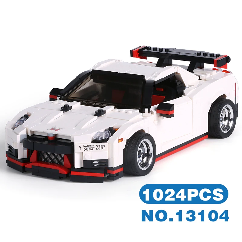 

Electric series The Nismo GTR GT3 Speed Racing Sport Car Set Model Building Blocks Bricks Model Toys Fit MOC-25326