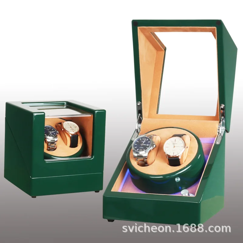 Автоматическая коробка для намотки часов роскошный светодиодный лайтбокс