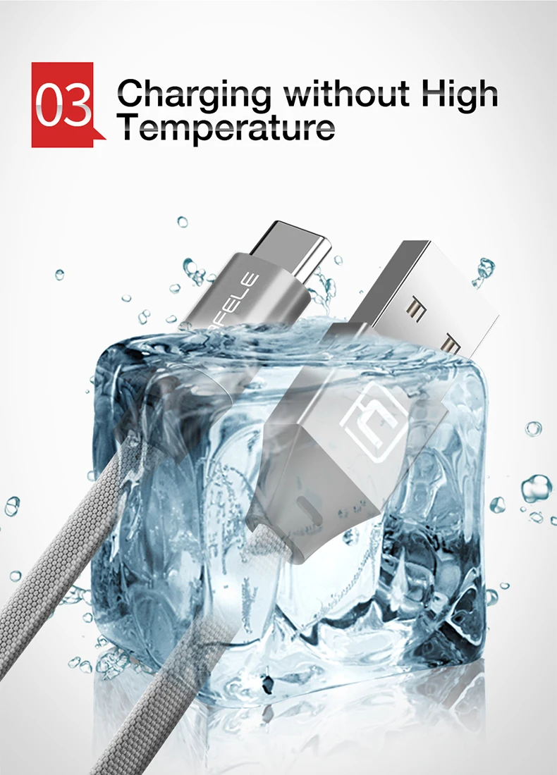 Cafele usb type-C кабель для Xiaomi Redmi Note 8 7 k20 pro USB C телефонный кабель провод для быстрого заряда для samsung S10 usb type-C устройства