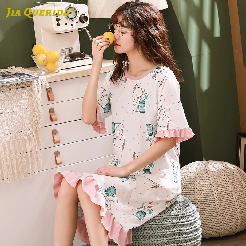 Ночная одежда ночная для дома модное Стильное повседневное платье с коротким