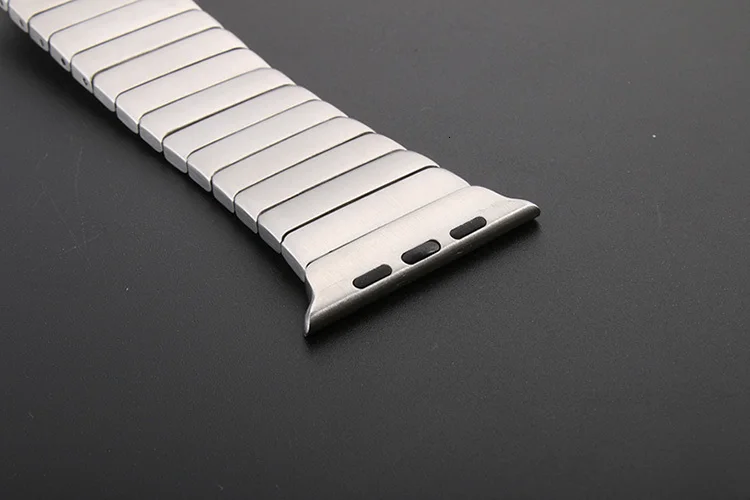 Роскошный браслет из нержавеющей стали для apple watch Series 5 4 3 1 2 iwatch 44 мм 40 мм 38 мм стальной ремешок 42 мм с адаптерами