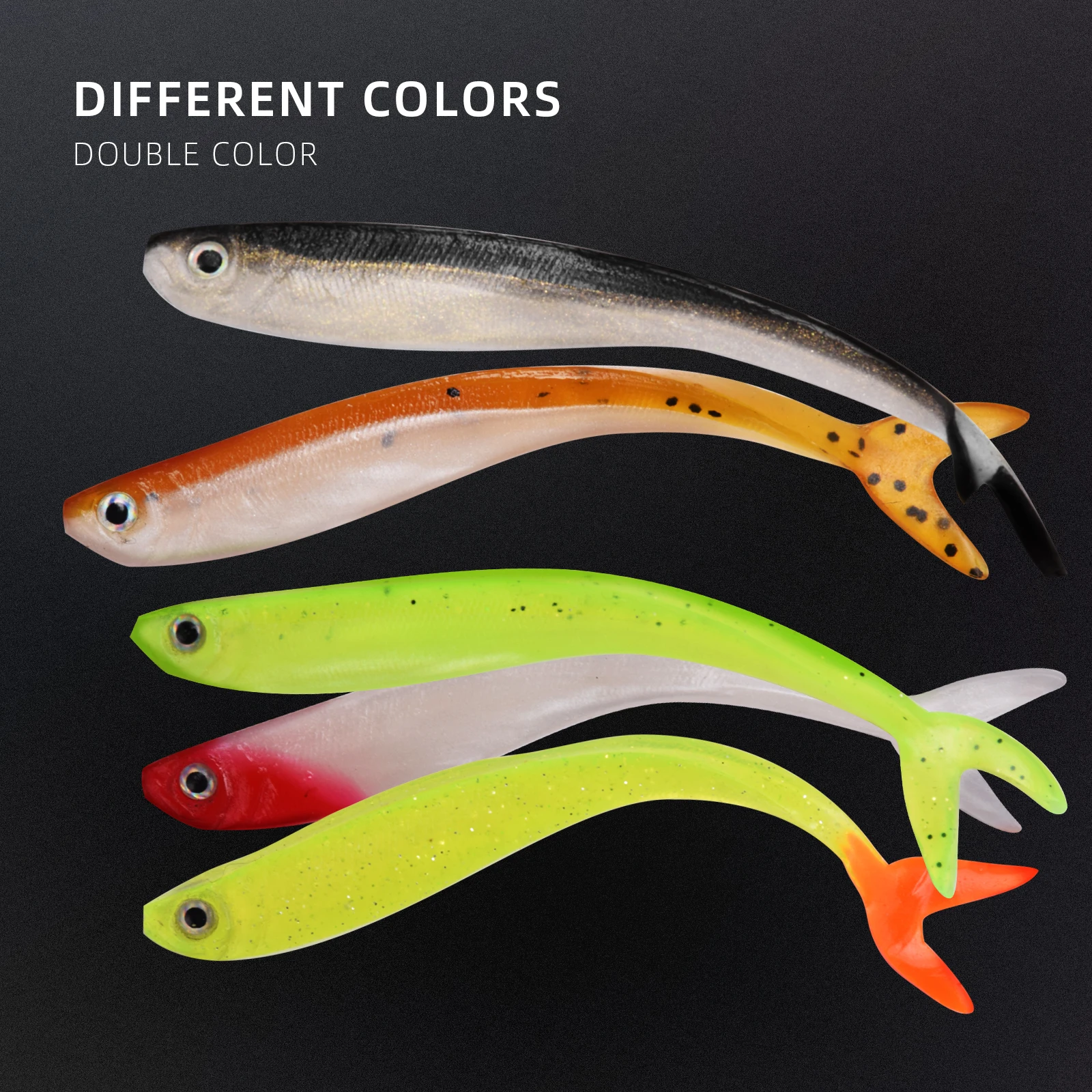 5 шт. SF Drop Shot T Tail мягкая искусственная приманка для форели 8 см 2 г | Спорт и