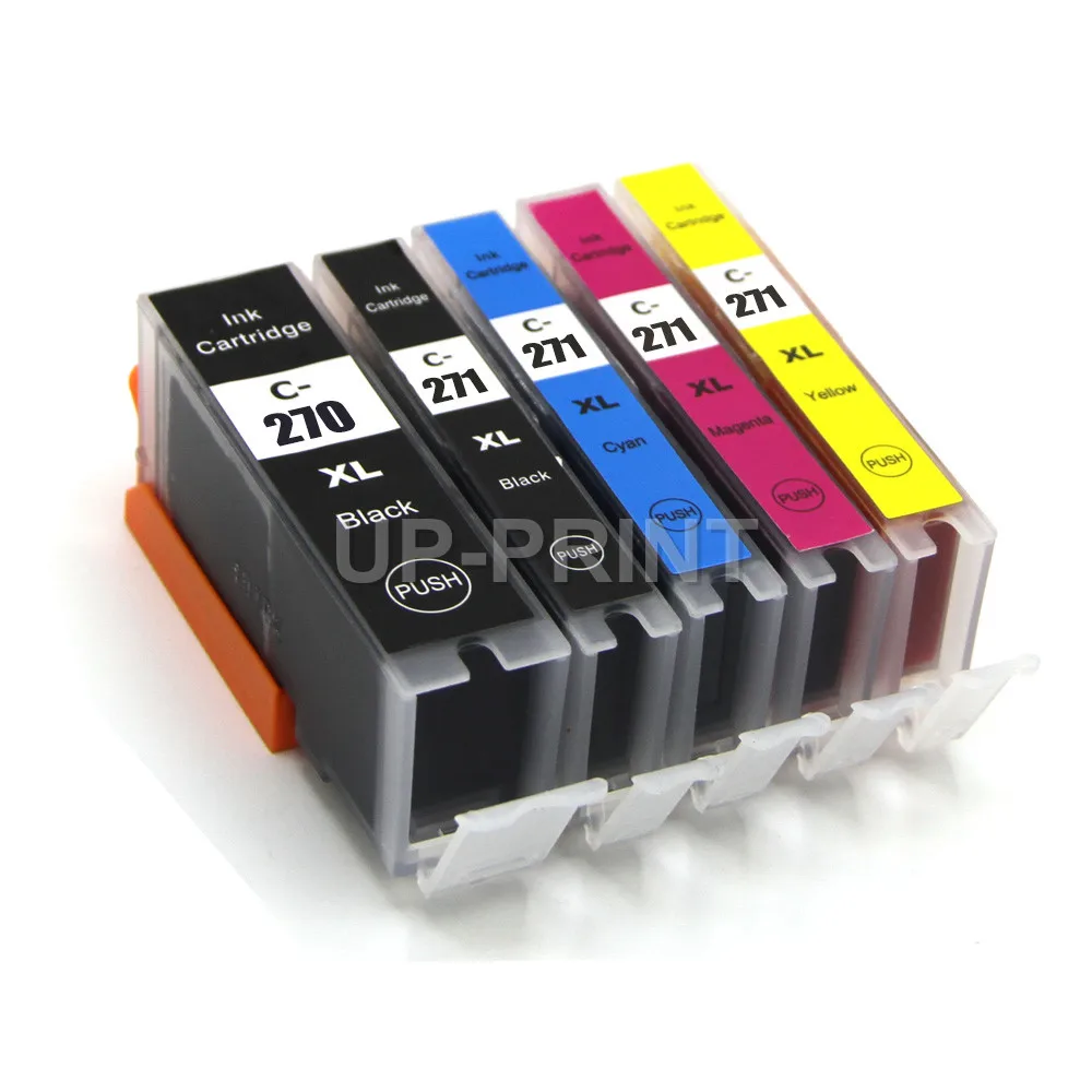 До 5 шт. PGI 270XL CLI 271XL совместимый чернильный картридж для Canon PIXMA MG 6821 6822 TS 6020 5020 PGI270XL