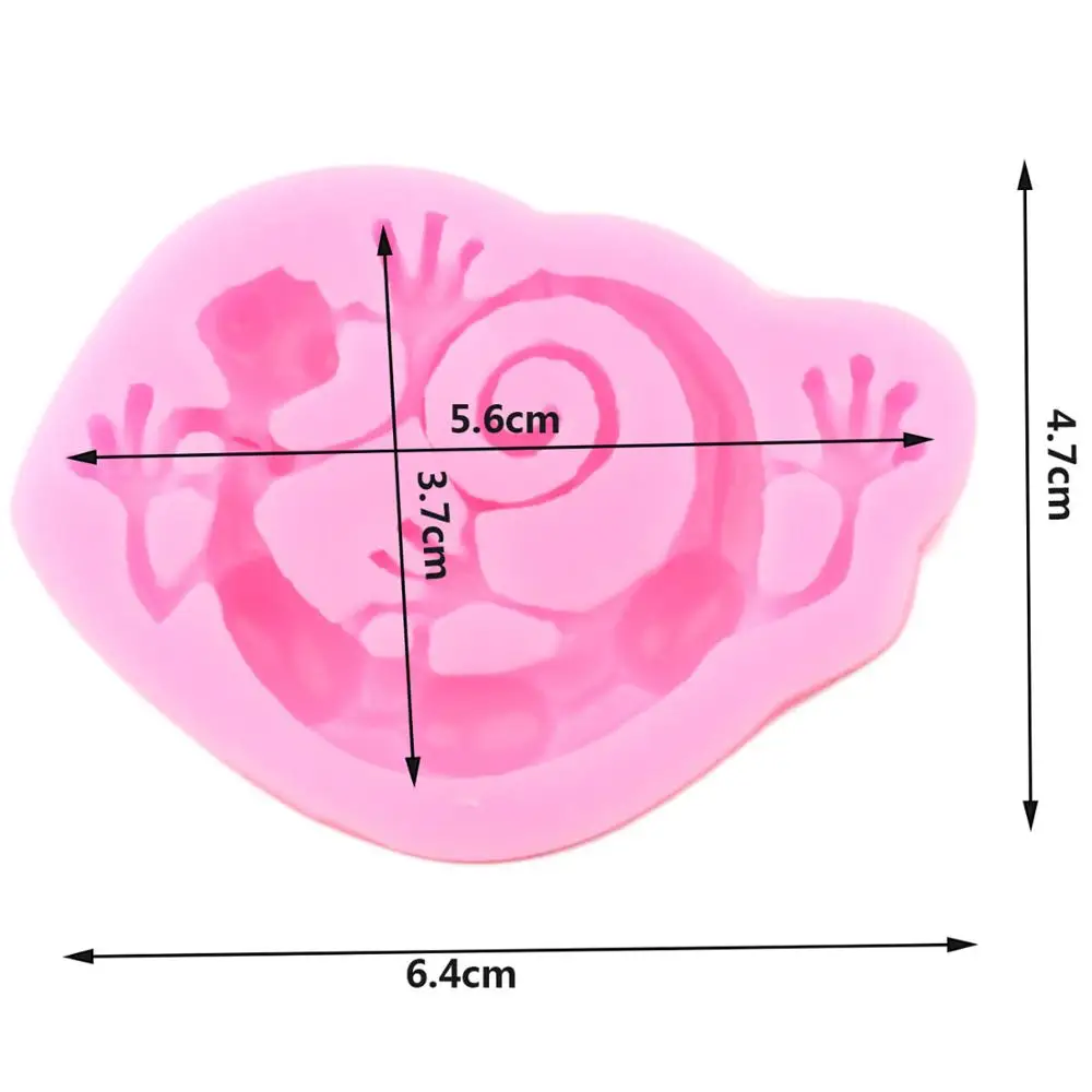 Силиконовые формы Gecko в виде ящерицы помадки инструменты для украшения детского