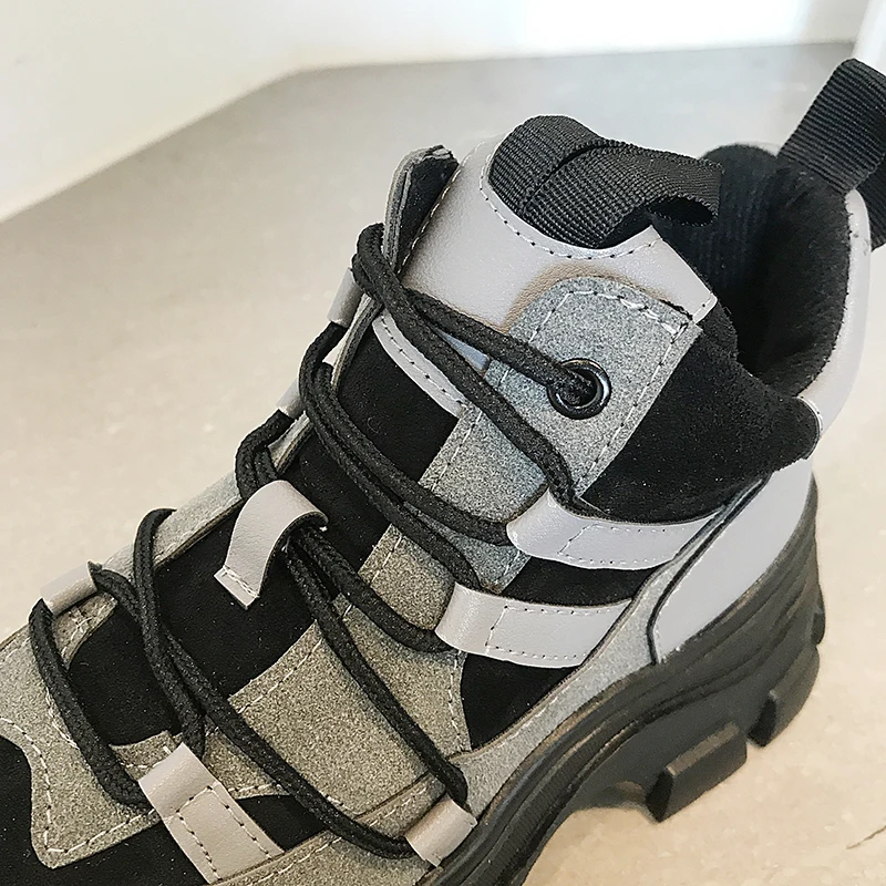 Новинка 2020 года женские кроссовки на платформе повседневная обувь Нескользящие