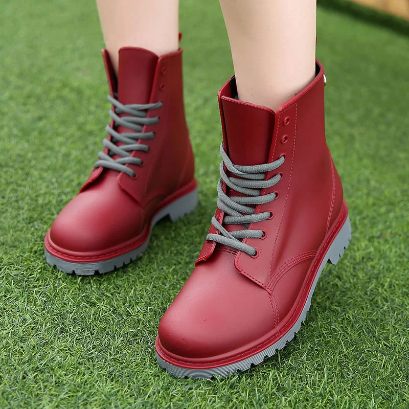 

Waterproof Rain Boots Women Boots Winter Women Shoes Non-slip Wear-resistant Ankle Boots For Women Rubber Boots Female Booties