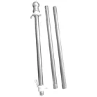 Набор флагштоков из нержавеющей стали для сада, двора, грузовика, фотодержатель, большой металлический флагшток для стен