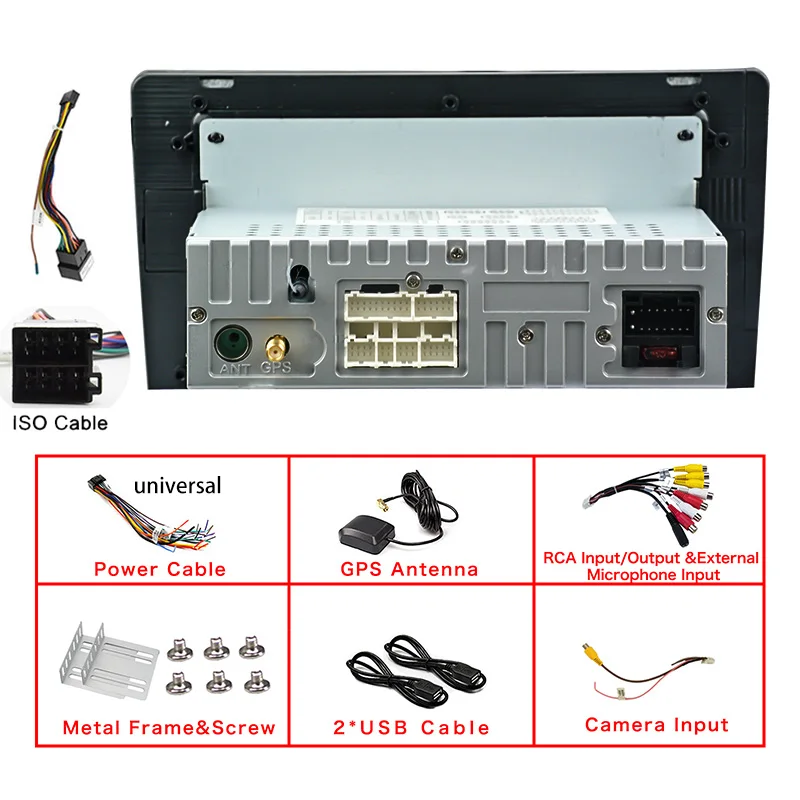 Автомобильный мультимедийный плеер IPS экран 9 &quot / 10&quot Android 8 1 Octa Core RAM 2G