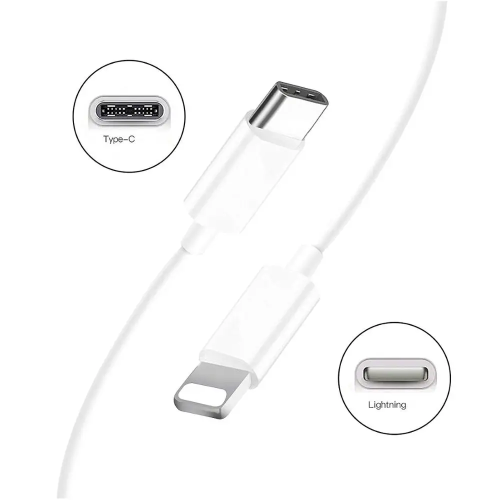 3A PD кабель для быстрой зарядки USB C коннектор Lightning iphone Xs X 8 pin type быстрое зарядное