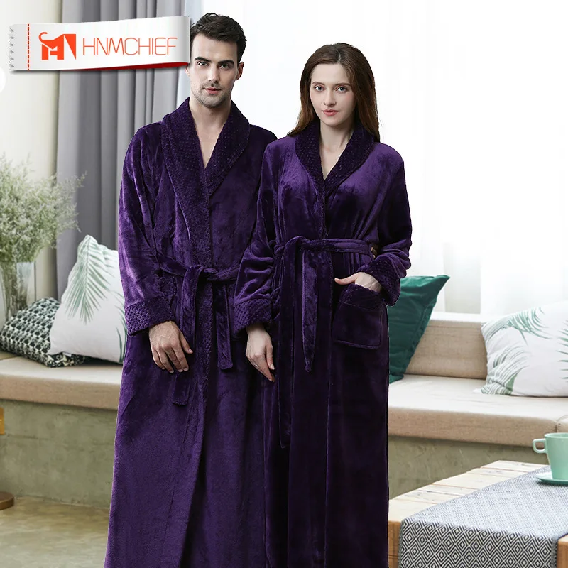 HNMCHIEF осенне зимняя фланелевая ночная рубашка с вышивкой длинная секция для