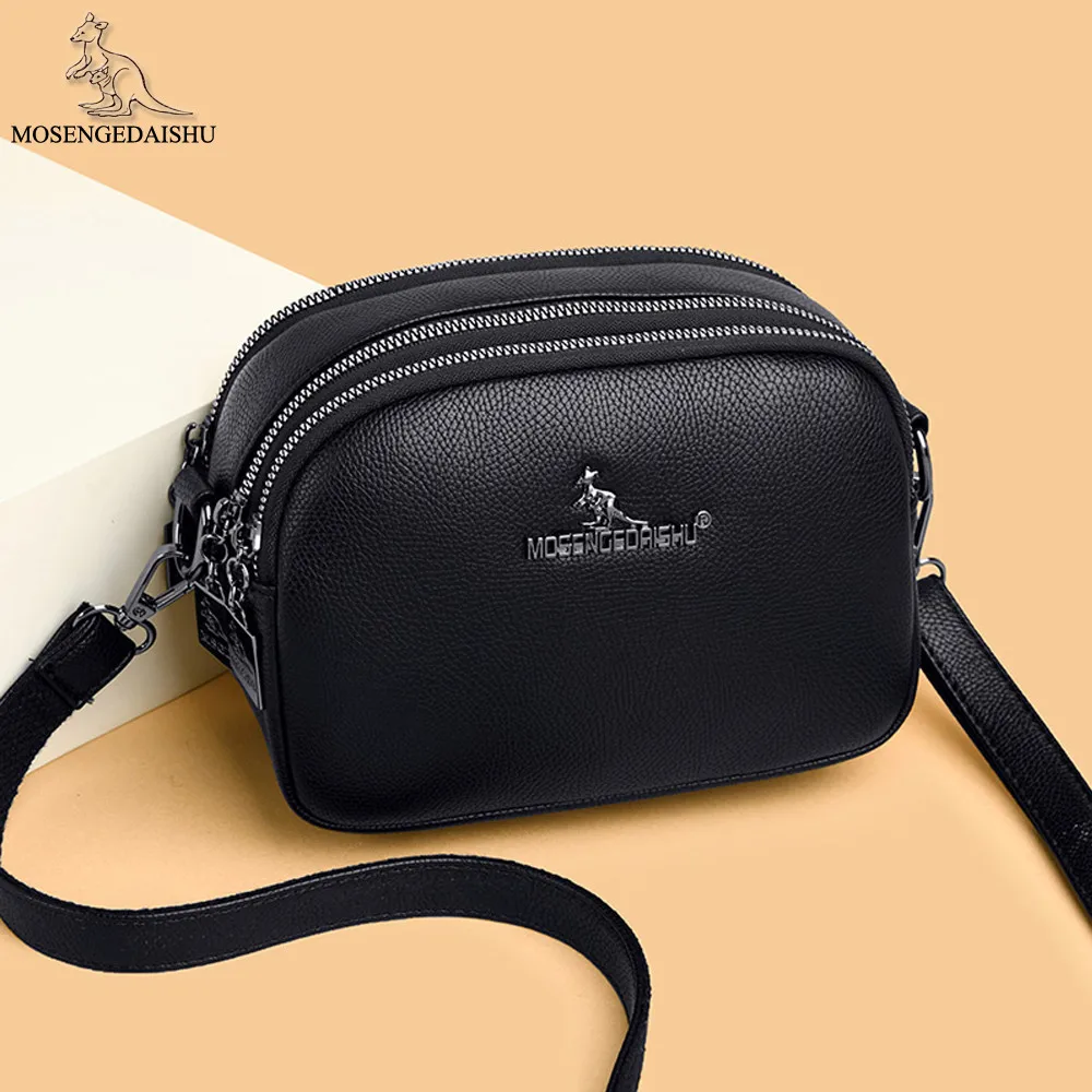 

Fashion Solid Color Designer Women Shoulder Bags 2021 New Ladies Messenger Bag High Quality PU Leather Women's Wallet Sac Femme