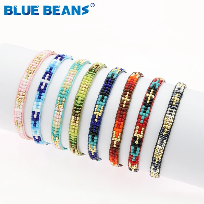 

Manual New Women Bracelets Mixed Healing Crystals Chakra Heart Charm Jewelry popular Retro Lucky bag palm hemp rope three rows