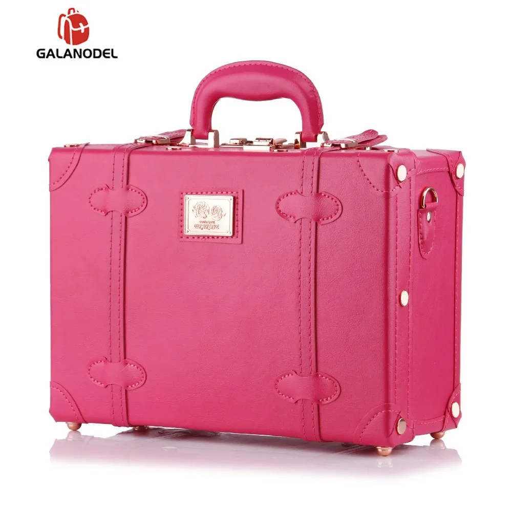 20/24/26 Inch Rolling Luggage Set Women Suitcase on Wheels PU Leather Pink Fashion Retro Trolley Cabin with Wheel Girls | Багаж и сумки