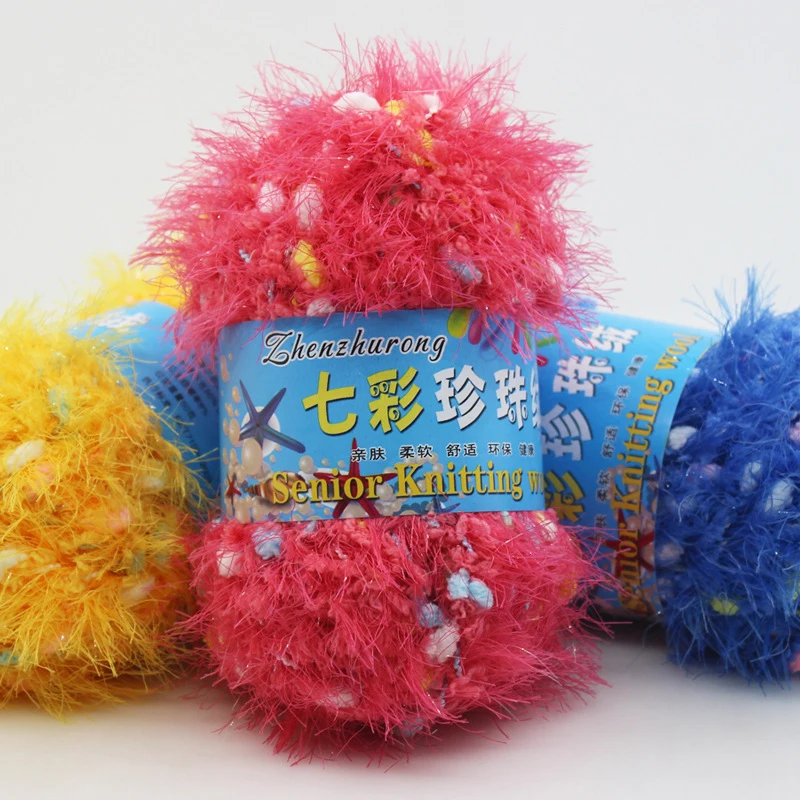 1 мяч = 50 г меховая пряжа мотка Высокое качество мягкий коралловый яркий флисовый