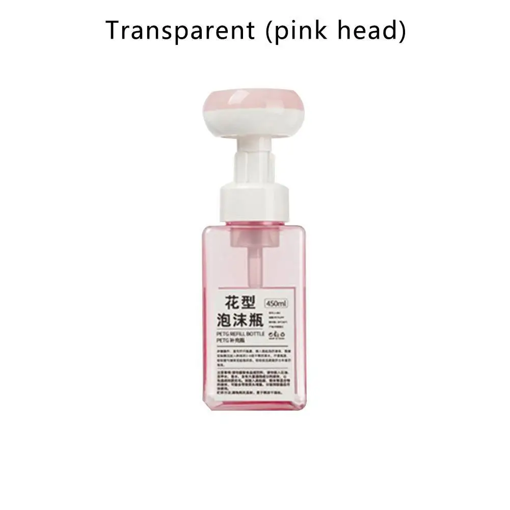 

450ML Creative Bottle Flower Pump Head Soap Shampoo Cosmetic Empty Bottle Multi-color New