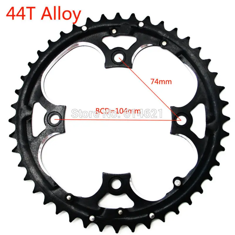 MTB кольцо цепи велосипеда цепь для SHIMANO SRAM Универсальный шатун 22 T/24 T/26 T/32 T/38 T/42 T/44 T 104BCD 64BCD велосипедная звездочка
