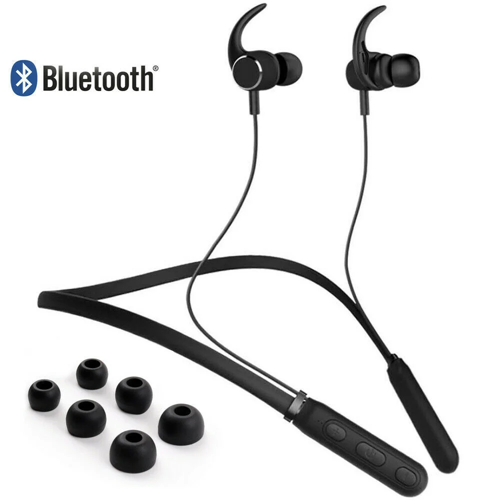 

For Casque Écouteur Bluetooth Sans Fil Sport Main-libre Oreillette Intra-auriculaire