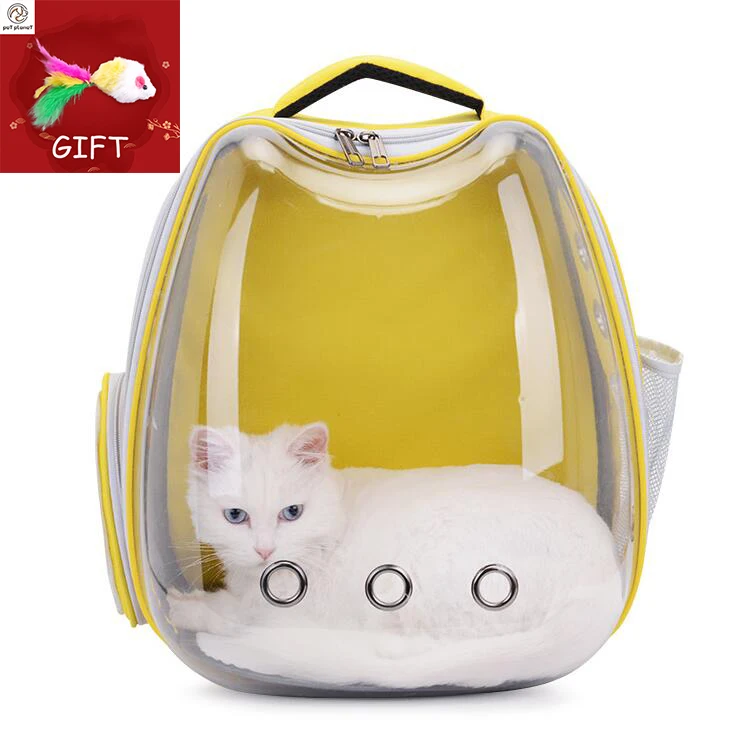 Дышащая Сумка переноска для домашних животных прозрачный рюкзак сумка капсула