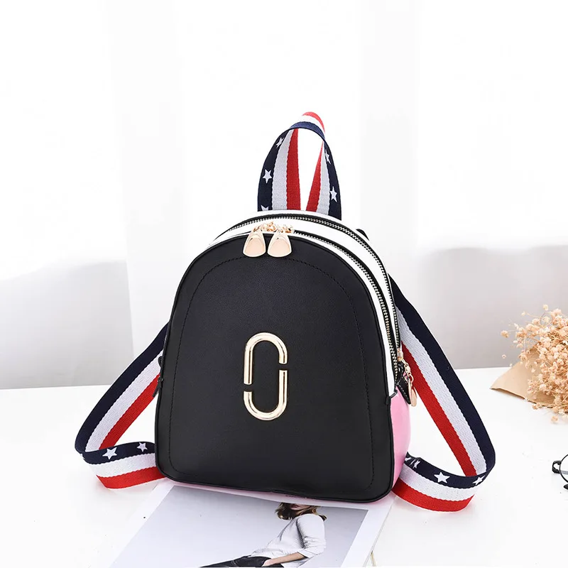 Новинка 2019 маленький рюкзак из искусственной кожи в стиле пэчворк американский