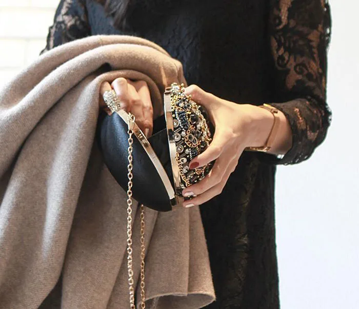 Уникальный дизайнерский акриловый клатч модные в форме сердца жемчужная цепочка