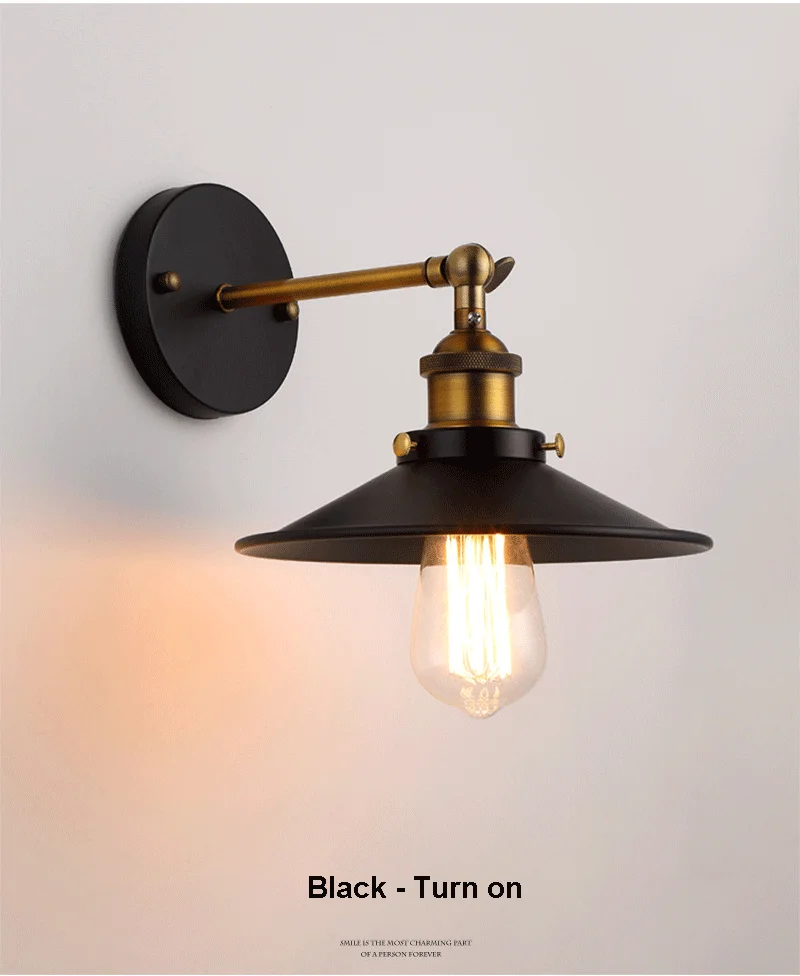 wall lamps Indoor Loft American Retro LED Wall Lamp Nostalgic Creative Mirror Front Aisle Lights Bedside Industrial Style Cafe Sconces bathroom sconce lights