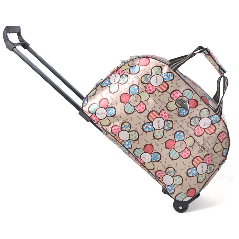 Высокое качество Сумка на колесиках для багажа женские дорожные сумки