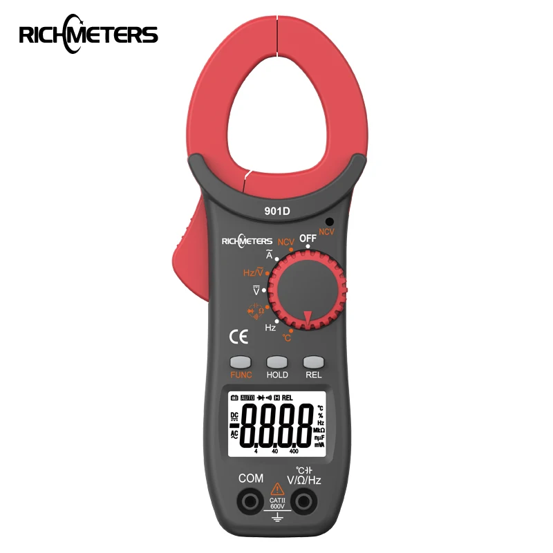 Цифровой зажим RICHMETERS RM901D 4000 отсчетов Бесконтактный индикатор напряжения частоты