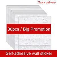 1530pcs self adhesive 3d brick sticker diy waterproof foam wallpaper for kids room kitchen roof ceiling background wall decals