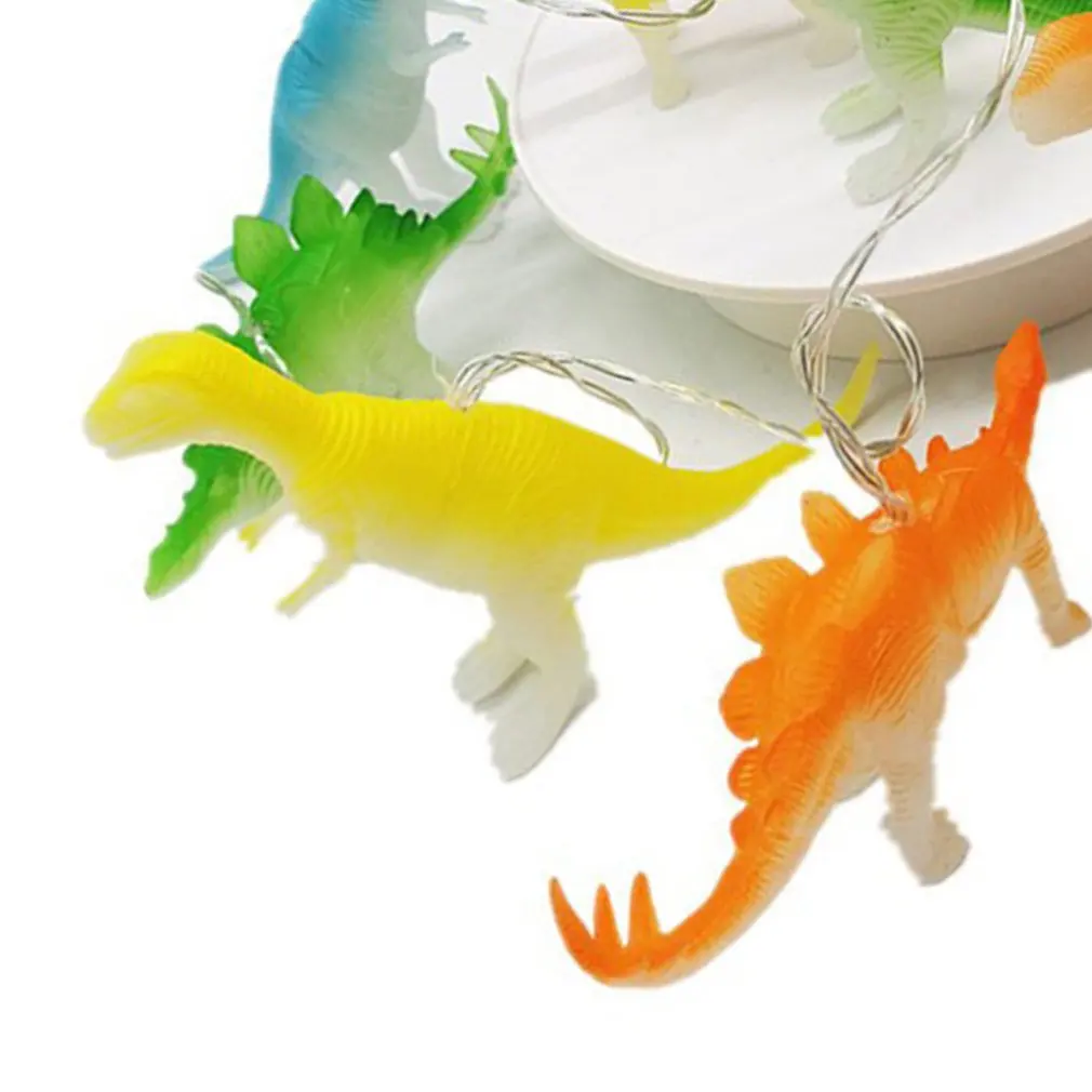 

String Lights With Bright Dinosaurs Realistic Looking Dinosaurs Light 8 Leds Children Gift Plastic Toy For Bedroom Decoration