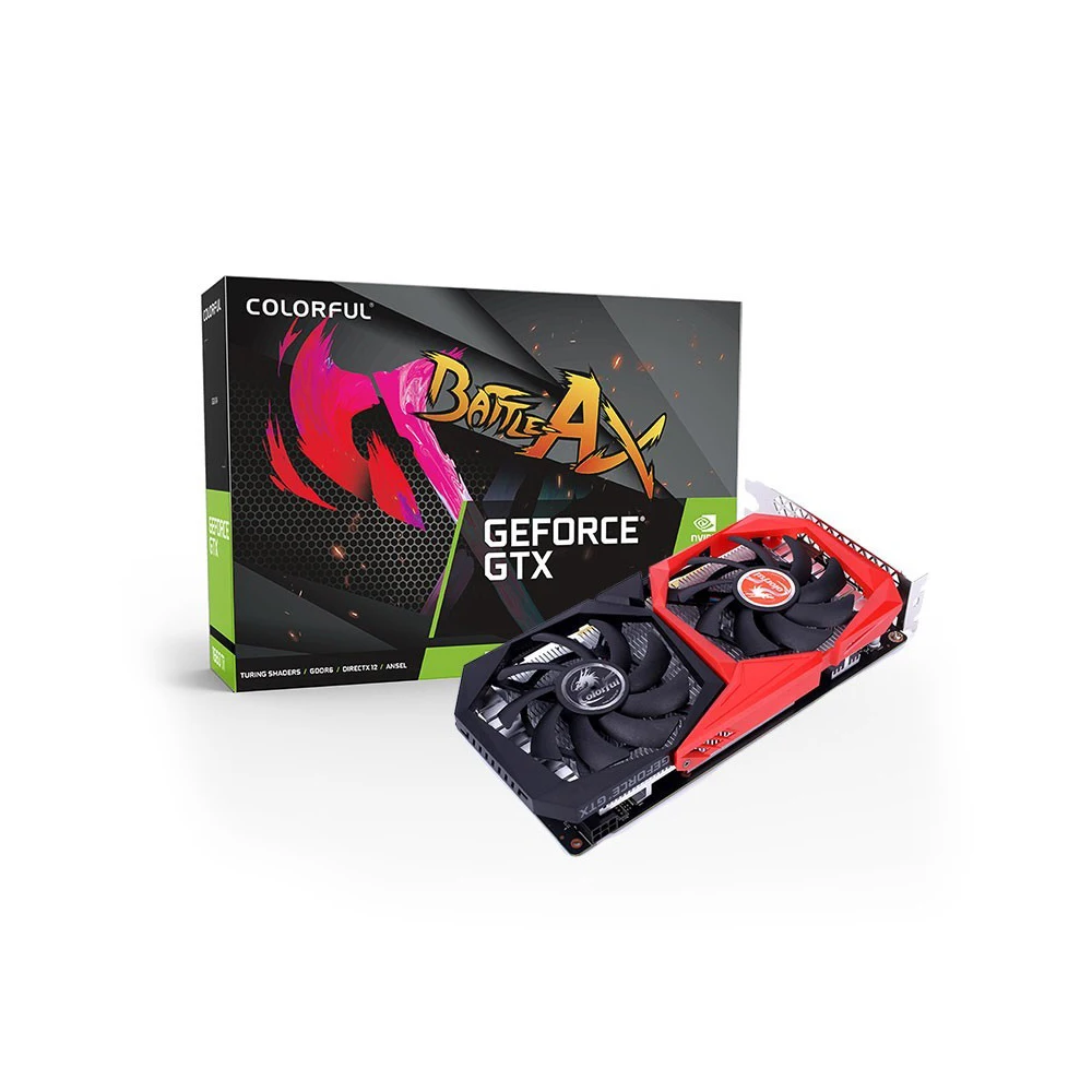 Красочные GeForce GTX 1650 NB 4G графическая карта GDDR5 4G графическая карта, видеокарта 12нм 128 бит DP+ HD+ DVI для ПК