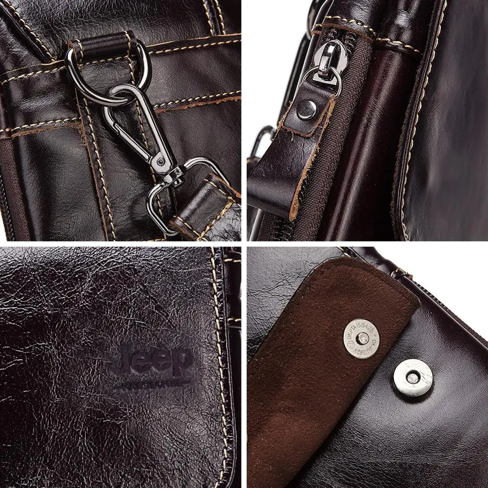 2019 известный бренд кожаная мужская сумка Повседневная Деловая мессенджер