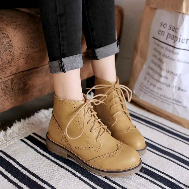 Сапоги большого размера женская обувь Ботинки martin для женщин женские ботинки