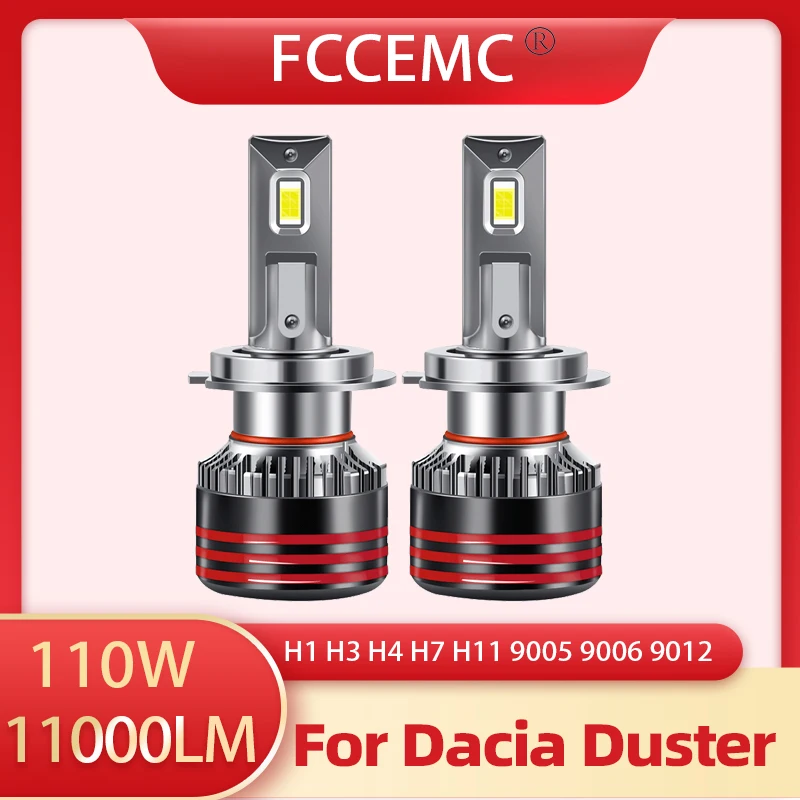 

Canbus High/Low Beam Kit Auto Lamp Fog Light H1 H3 H4 H7 H11 9005 9006 9012 For Dacia Duster 110W LED Car Light Car Bulb 6000K