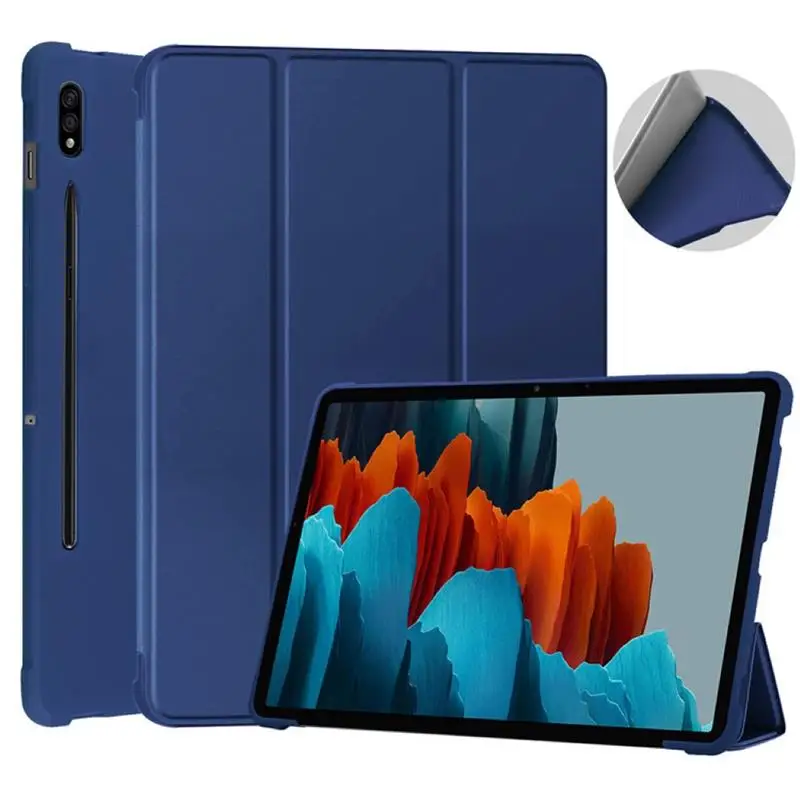 

Защитный чехол для планшета Samsung Galaxy Tab S7 11 дюймов, Магнитный чехол из искусственной кожи для Samsung S 7 11 дюймов, T870, T875, защитный чехол