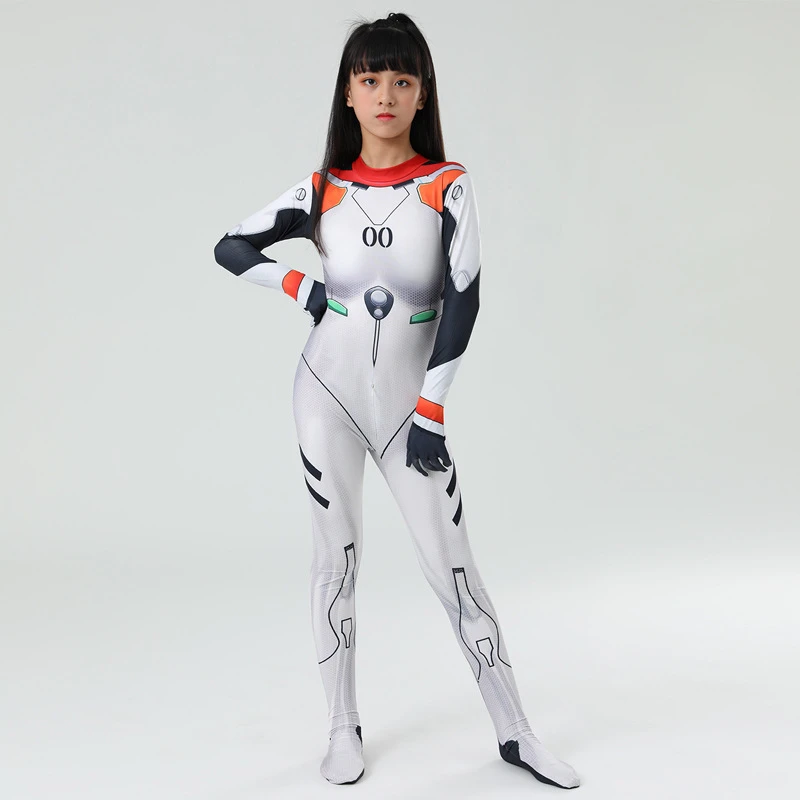 Ай два эва Аянами Рей Косплей Костюм зентай наряды Униформа комбинезон костюм