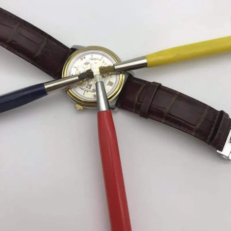 3 шт. Стекловолоконная латунная стальная Щетка для удаления царапин ручка