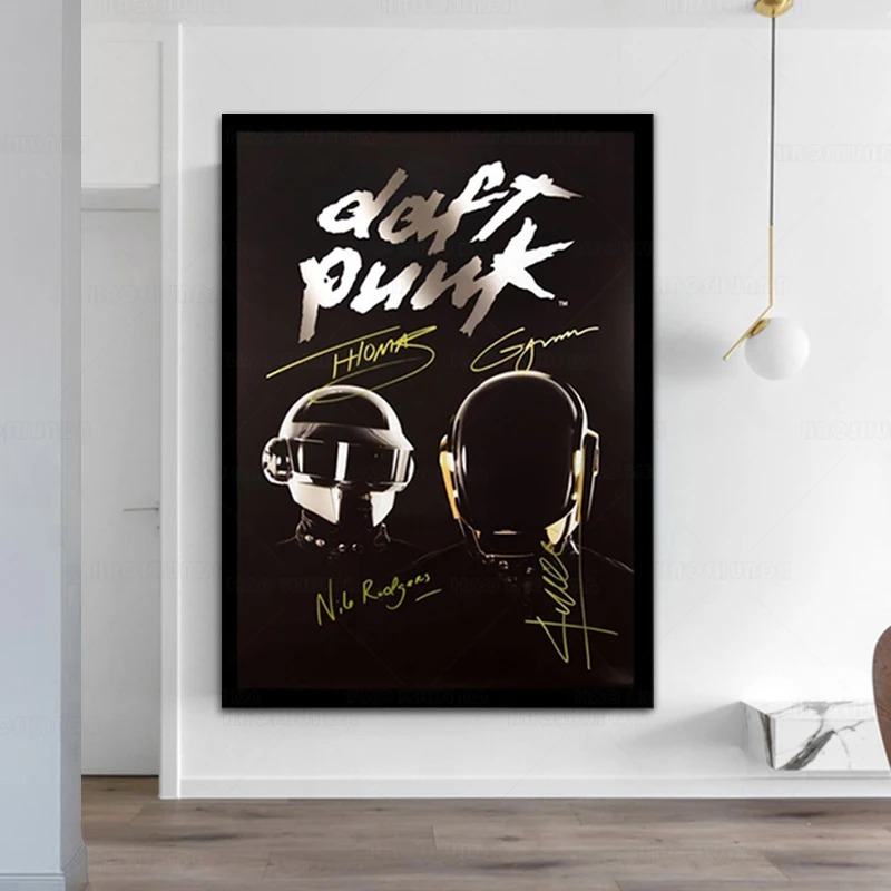 Музыкальный постер Художественная печать искусственная маска холст фотообои