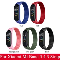 nylon strap for xiaomi mi band 5 4 3 silicone wristband bracelet replacement miband 4 5 3 wrist color strap for xiaomi band 4 5
