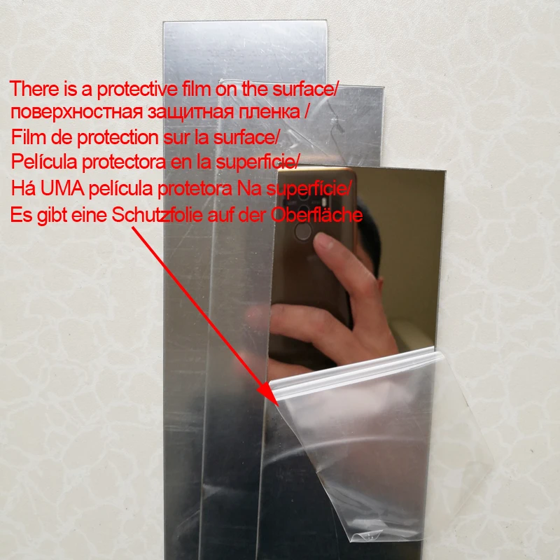 Простая Лента наклейки на стену акриловые зеркальные 3d-наклейки сделай сам для