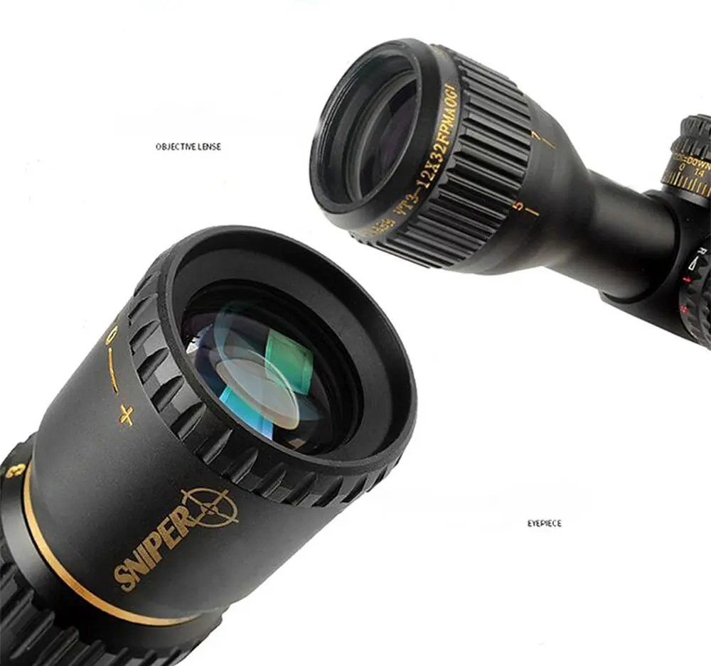 Охотничий Компактный Оптический Прицел SNIPER VT 3 12X32 FFP тактический оптический