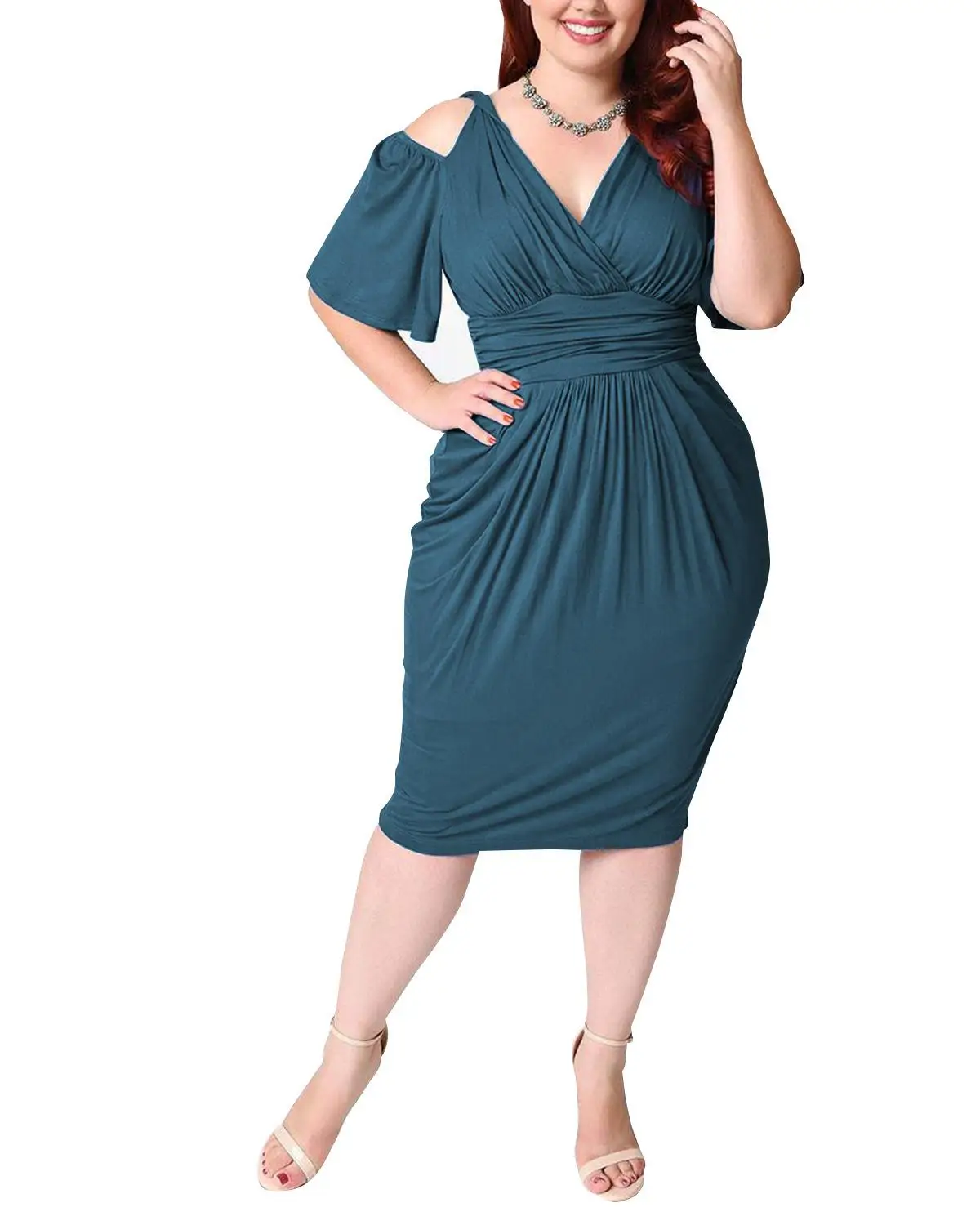 2021 летнее сексуальное платье для полных женщин женские винтажные размера плюс 4XL