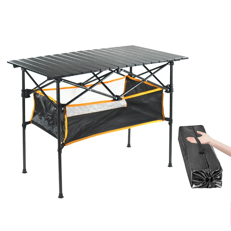 Camping Table Outdoor Folding Aluminum Barbecue Picnic Supplies Portable Stalls Multipurpose Mesa Plegable |